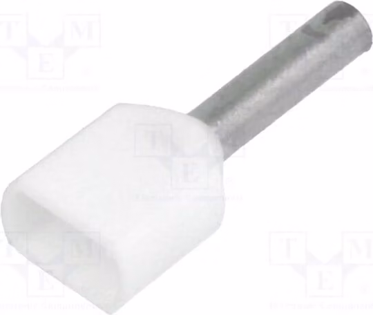 50 connettori a crimpare: cappuccio per cavo, sezione 0,75 mm², rame isolato, doppio, 8 mm, BM 00552, marca Bootlace ferru