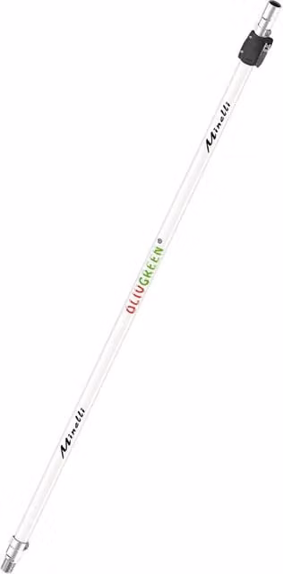 Asta telescopica in alluminio color argento Minelli, lunghezza da 1,60 m a 3 m