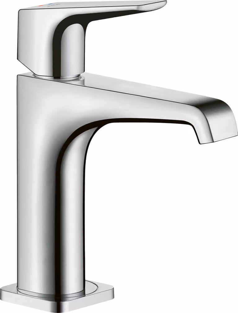 hansgrohe AXOR Citterio E mitigeur monocommande de lavabo 125 avec béqu'ille sans garniture de vidage, 36111000, 36111000