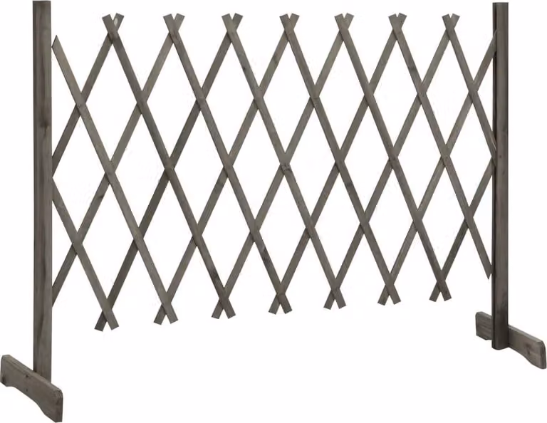 vidaXL Recinto per arrampicata da giardino grigio 150x80 cm in legno di abete massiccio