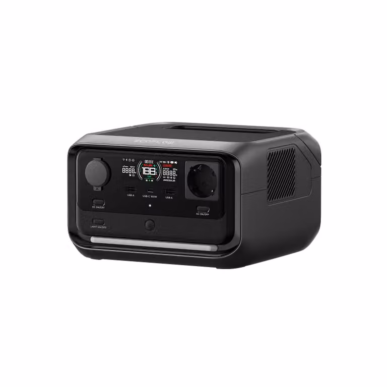 EcoFlow Centrale elettrica portatile RIVER 3 Plus, batteria LFP 286Wh, uscita 1200W, autonomia 16 ore per apparecchi