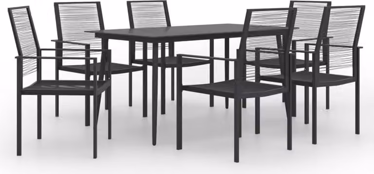 The Living Store 7 pezzi. Set da pranzo da giardino