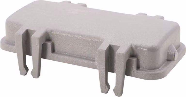 Cappuccio protettivo HARTING 16B in plastica con 4 clip per parte superiore senza dispositivo anti-perdita Intervallo di temperatura da -40 °C a 125 °C
