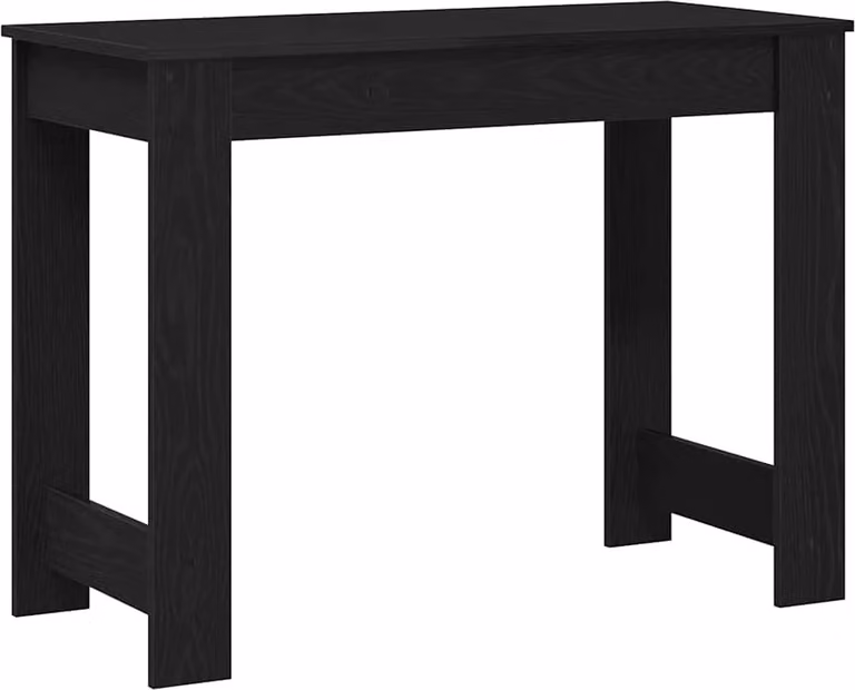 Scrivania Nera 100x45x75 cm in Legno Multistrato