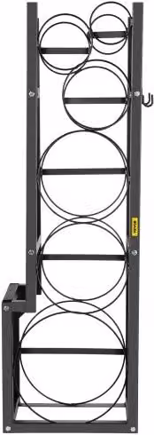 Staffa VEVOR per bombole di gas refrigerante in acciaio nero, rastrelliera per 3 cilindri (1x50 libbre e 2x30 libbre)