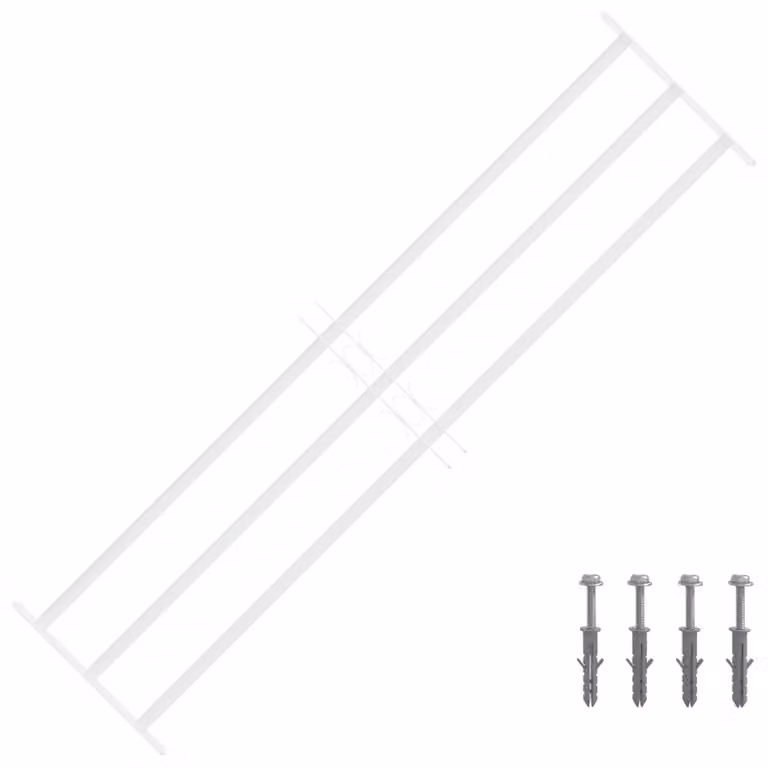 Griglia di Sicurezza per Finestra con 3 Traversine 3 pcs