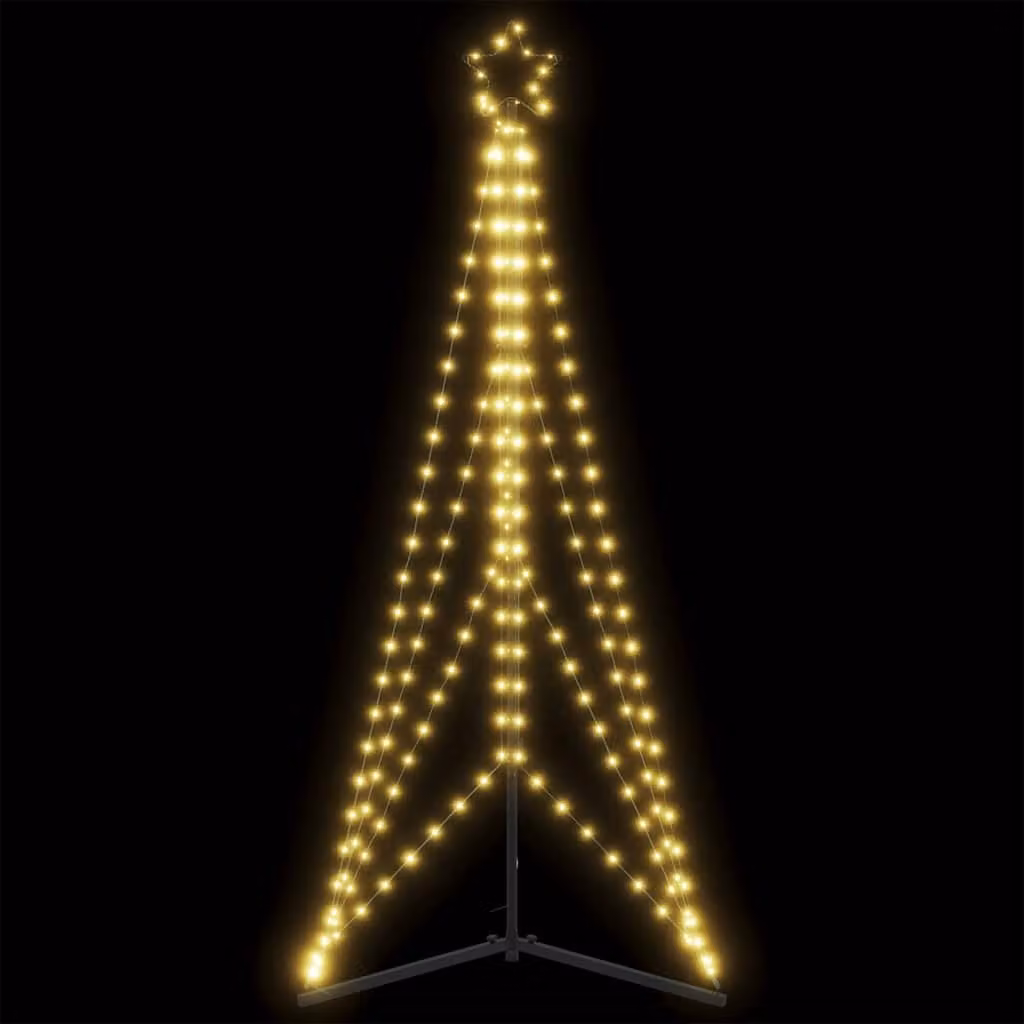 Albero di Natale con 363 LED bianco caldo vidaXL, Altezza: 182 cm