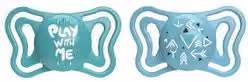 Set di 2 succhietti ortodontici Chicco in silicone bpa free, colori assortiti multicolore e turchese, per bambini 6-18 mesi