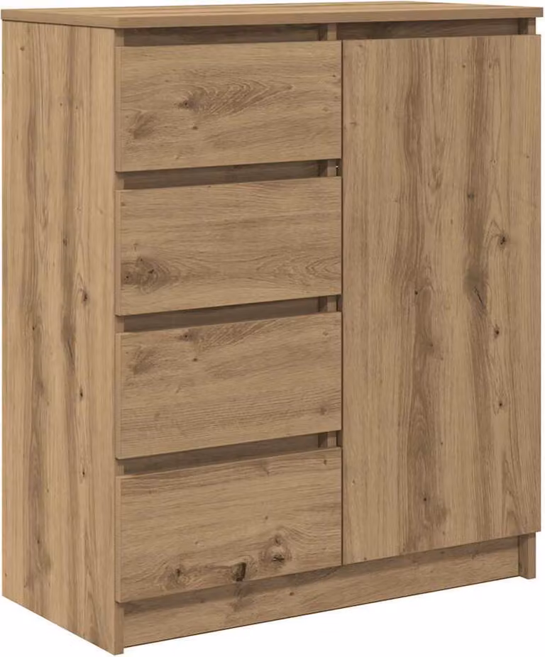 Credenza con Cassetti Rovere Artigianale 71x35x84 cm Truciolato
