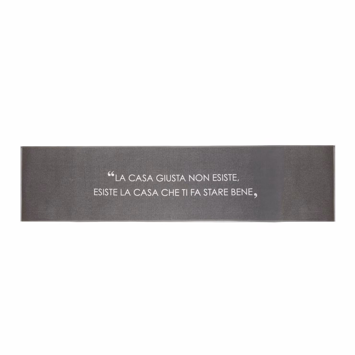Tappeto da cucina KASANOVA Quotes antracite, design moderno astratto, antiscivolo e facile da pulire, L: 57 cm x P: 240 cm – 2