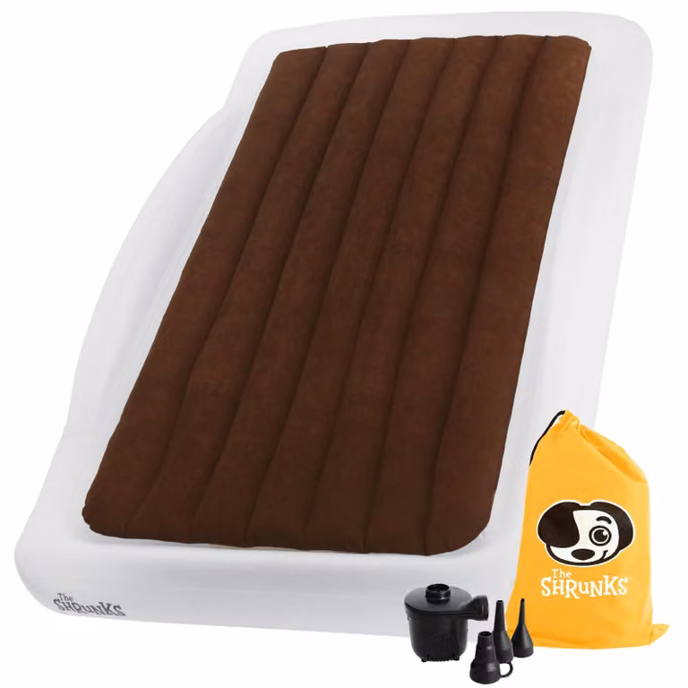 Letto gonfiabile per viaggi in famiglia, dimensioni 200x110x23 cm, con pompa inclusa