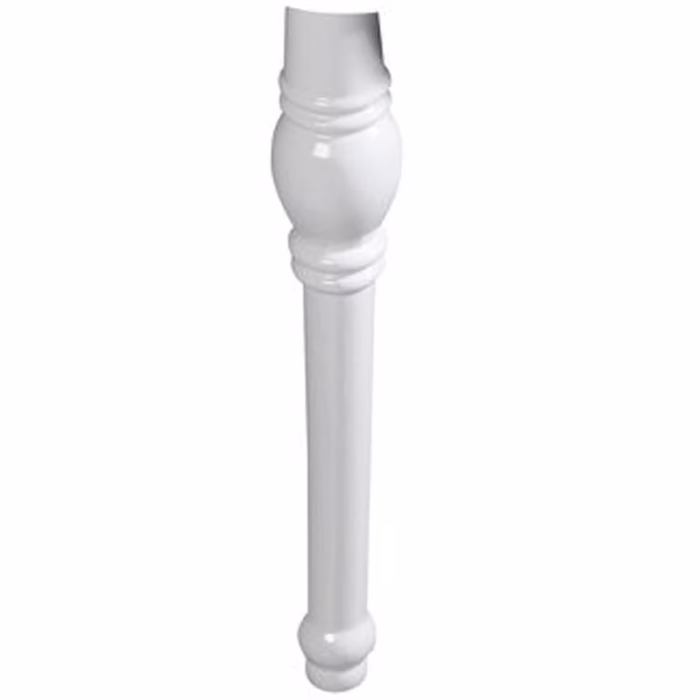 Piedi in Vetroceramica RETRO per lavabo 105001, piatti, 1 pezzo, bianco