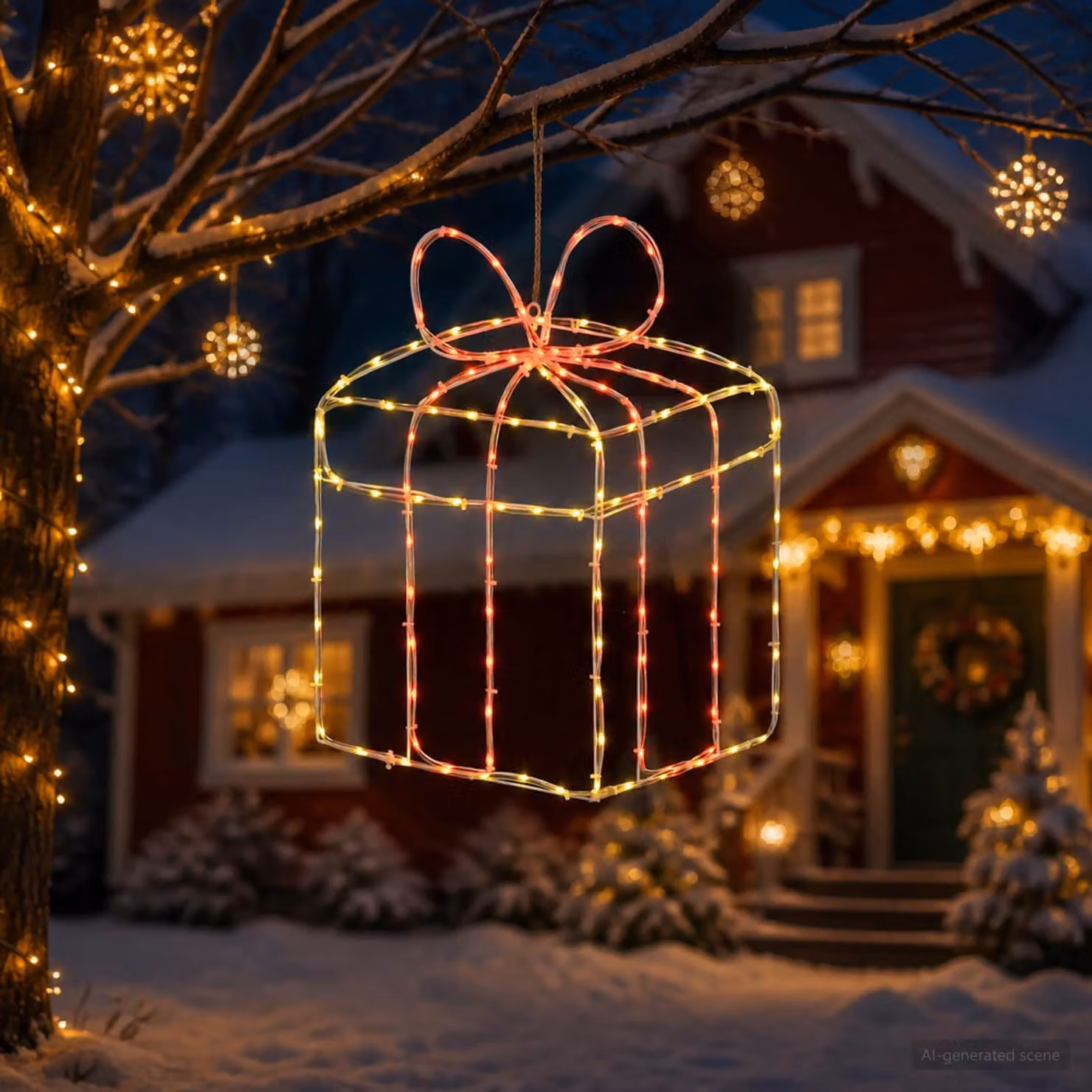 vidaXL Luci natalizie a sagoma per finestra LOVIISA 200 LED
