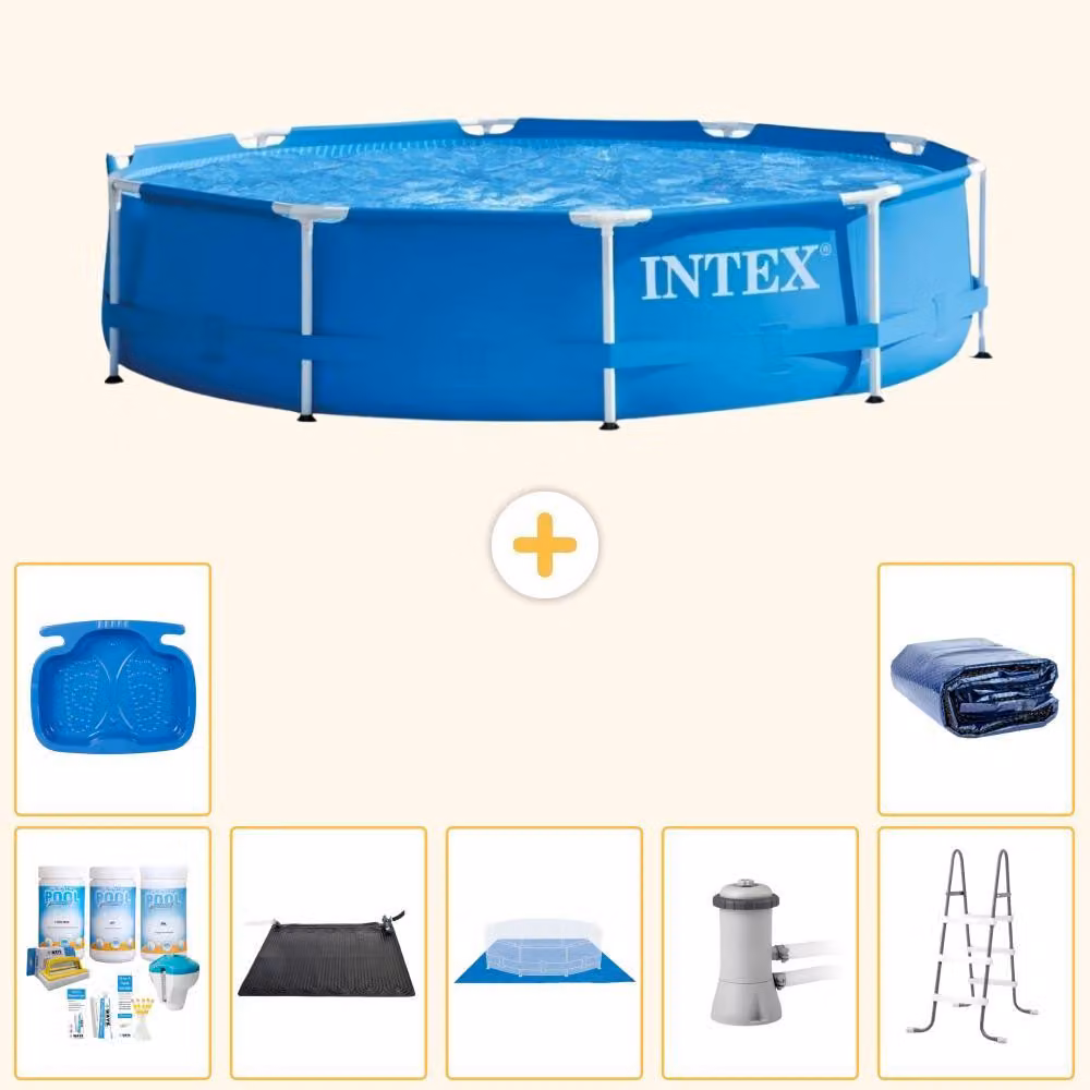 Piscina fuori terra a struttura - 366x76 cm - 8 pezzi - Modello S20444