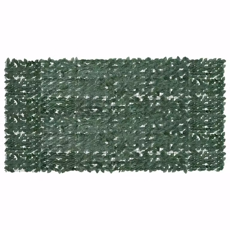 vidaXL Paravento da Balcone con Siepe Artificiale Verde Scuro L: 300 cm, H: 150 cm