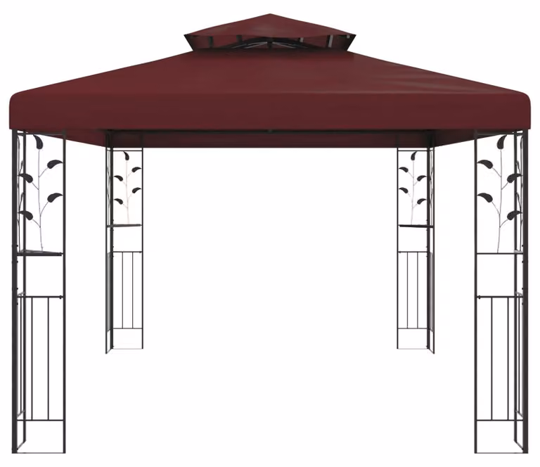 Gazebo con tetto a lamelle regolabile manualmente - 3,97 x 2,96 metri