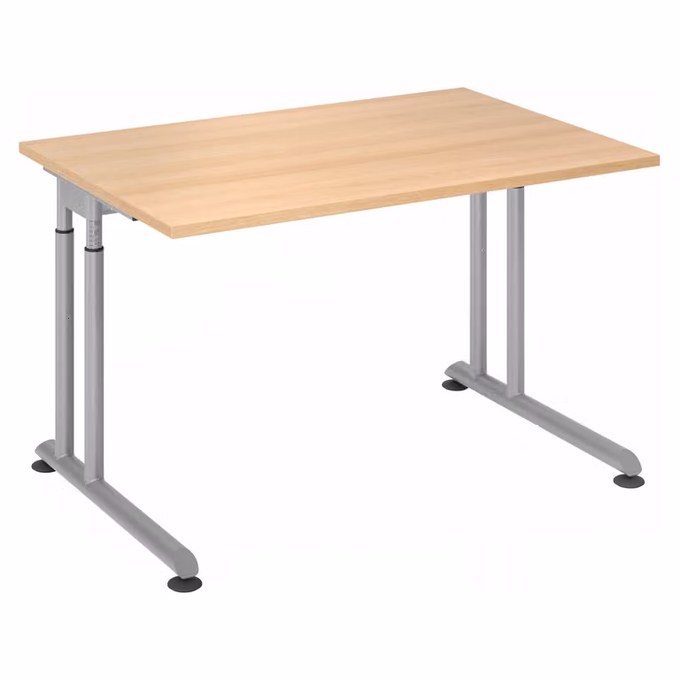 HAMMERBACHER ZS12 höhenverstellbarer Schreibtisch eiche rechteckig