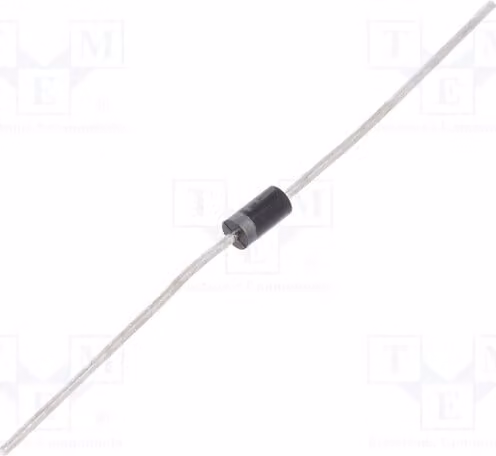 25x Diodo: Rettificatore 600V, tipo B, 1A, montaggio su circuito stampato (THT), 1N4005G-T, diodi universali per montaggio su circuito stampato. Corrente di picco inversa: 30A