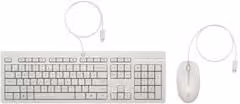 Combo tastiera e mouse HP Wired 225 USB-A Bianco AW5S6AA