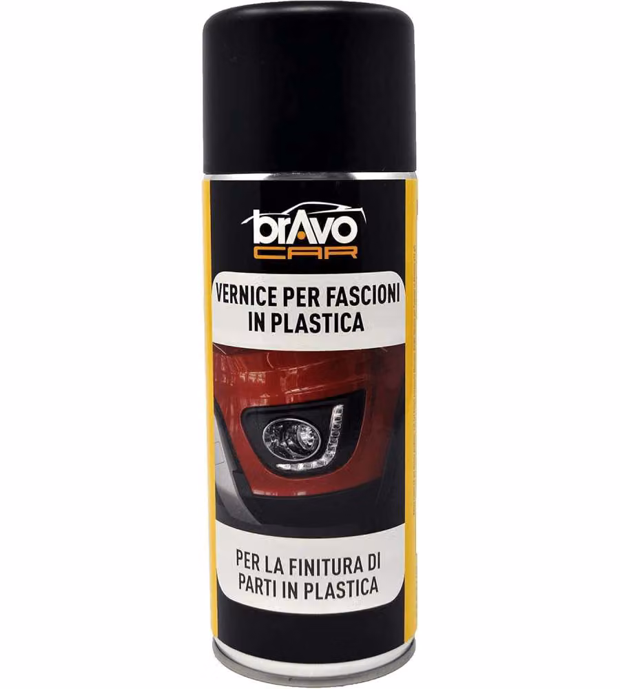 Bravocar Vernice Spray Fascioni in Plastica Plastica Nero 400ml