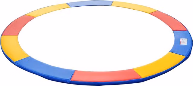 Copertura di protezione per bordo di trampolino elastico da giardino HOMCOM in PVC, Ø 244 cm, multicolore
