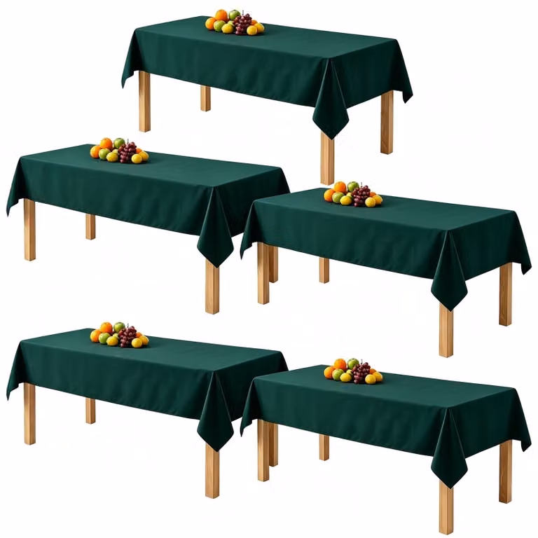 Solidchoice - Set di 5 tovagliette per tavolo da birra, colore verde scuro