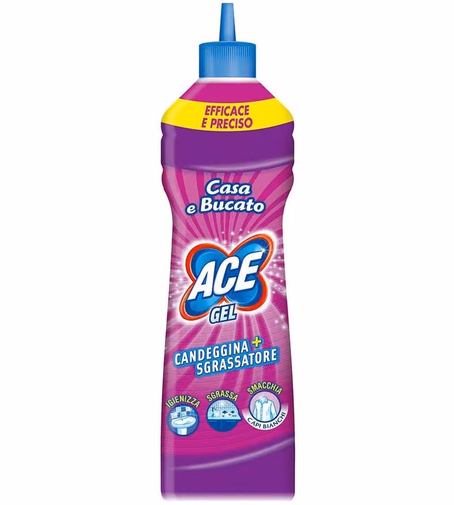 ACE Gel Candeggina Bianca - Sgrassatore e Smacchiatore 500 ml