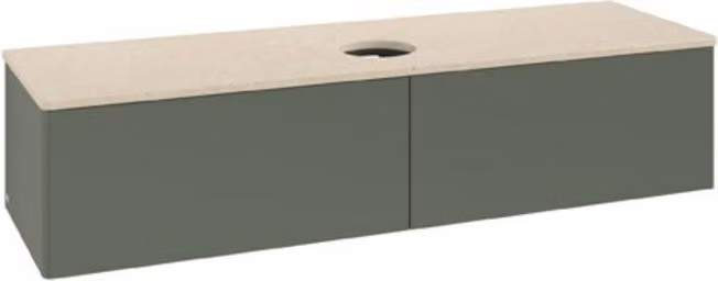 V&B Mobiletto senza struttura frontale Antao 160x50cm, WBP botti., lea gre. m Lac