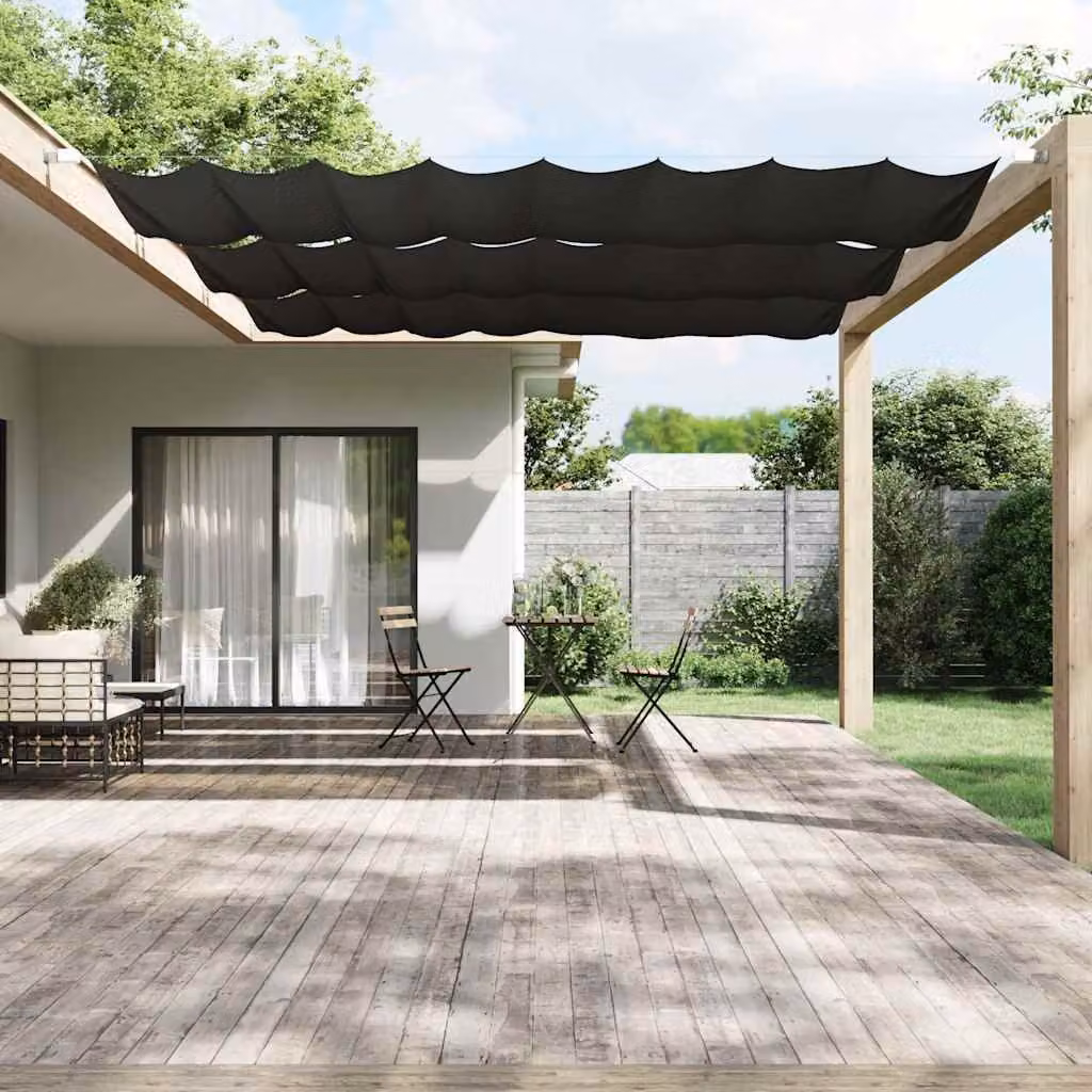 vidaXL Paravento Verticale Antracite in Tessuto Oxford L: 140 cm, P: 420 cm