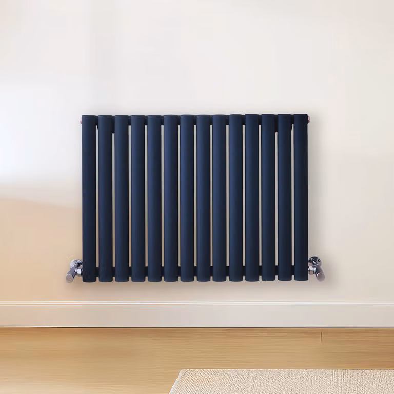 Radiatore di Design Orizzontale Blu (Regal Blu) - 600mm x 826mm - Pannello Doppio  - Revive
