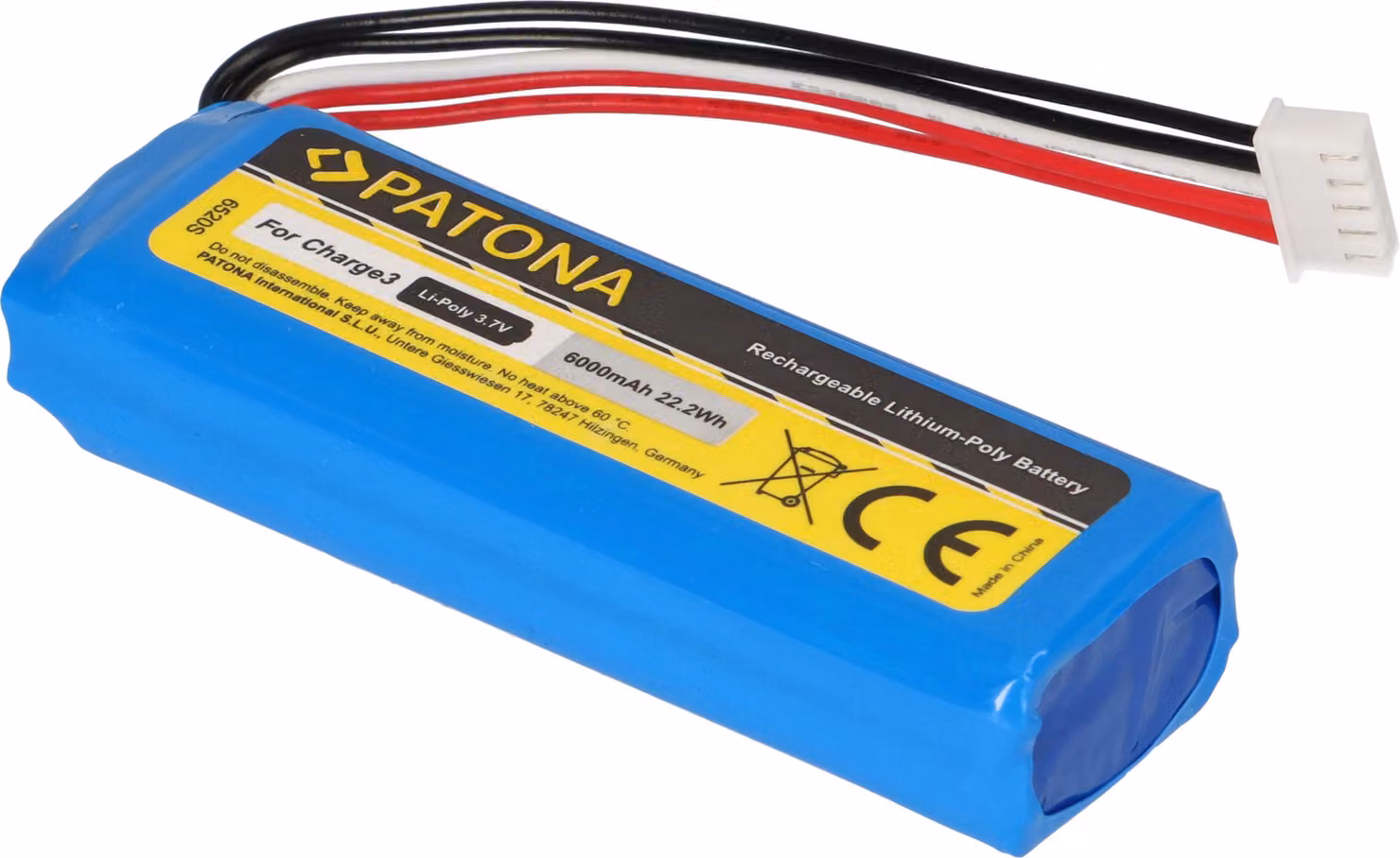 Batteria PATONA per JBL Charge 3, modello BL, codice prodotto GSP1029102A
