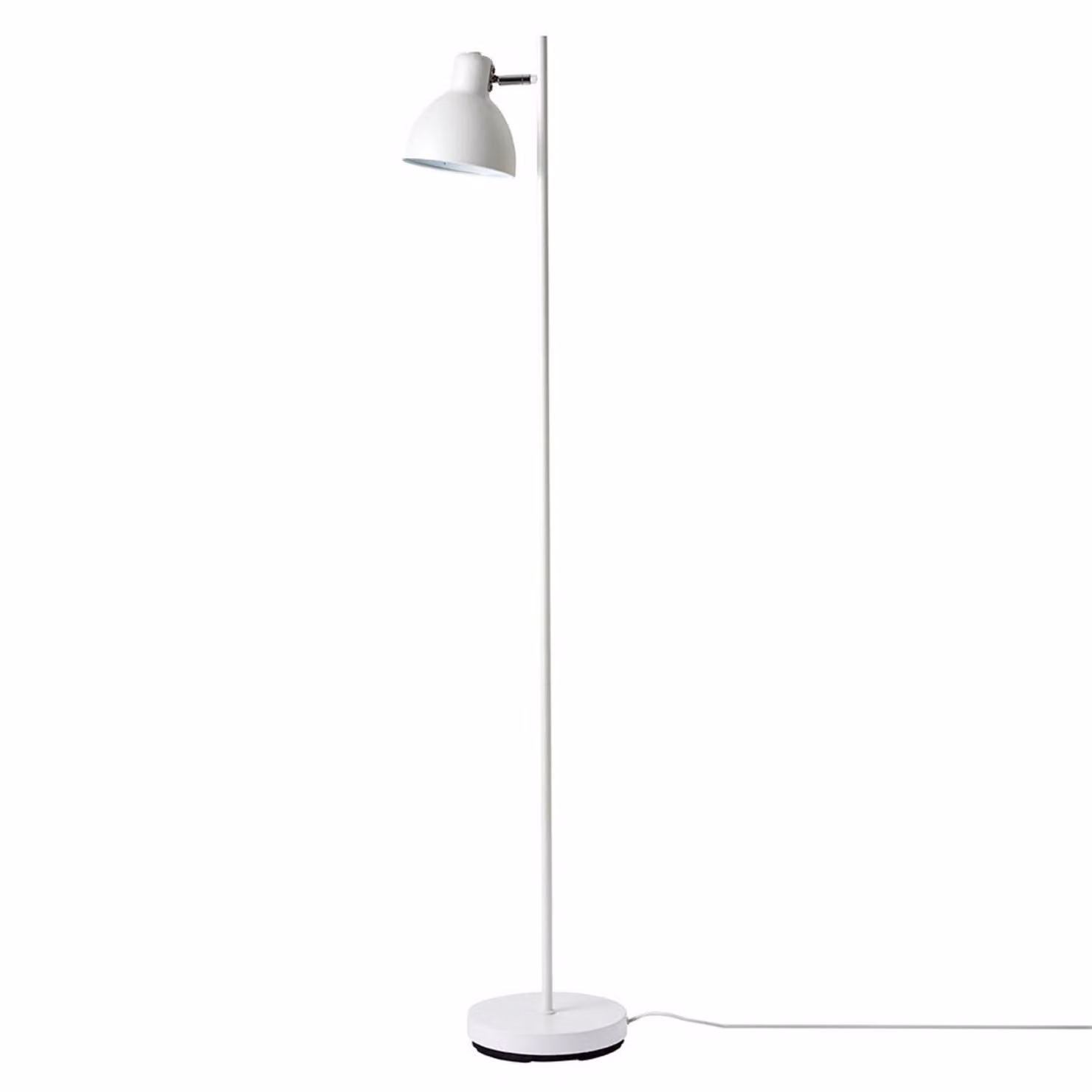 Dyberg Larsen Lampada da terra Skagen 1, Bianco / Opale, Soggiorno / Sala da pranzo, Metallo, Scandinavo, Lampada da terra