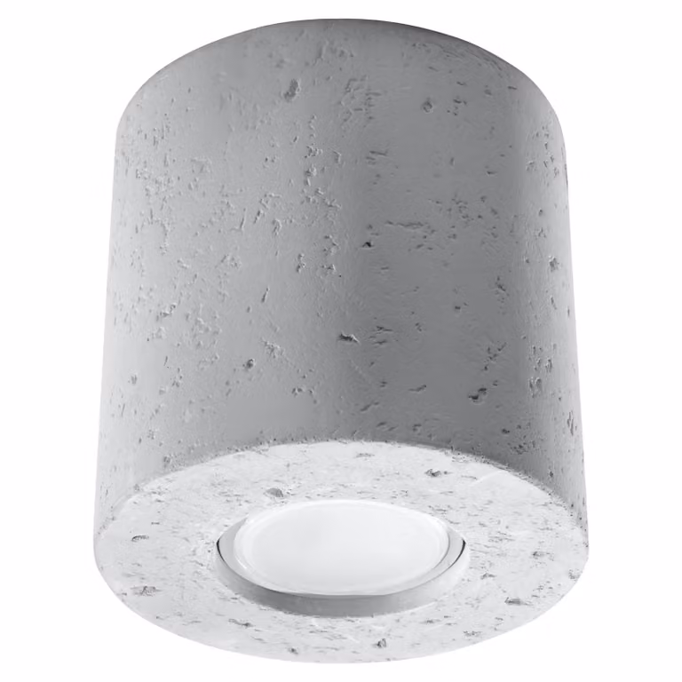 Lampada da soffitto ORBIS in cemento 1xGU10 10W calcestruzzo 10x10x10cm Sollux Lighting