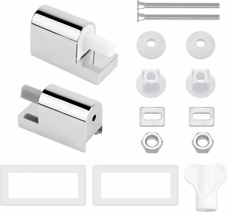 Supporto per sedile WC con cerniere Softclose - 2 pezzi - ABS