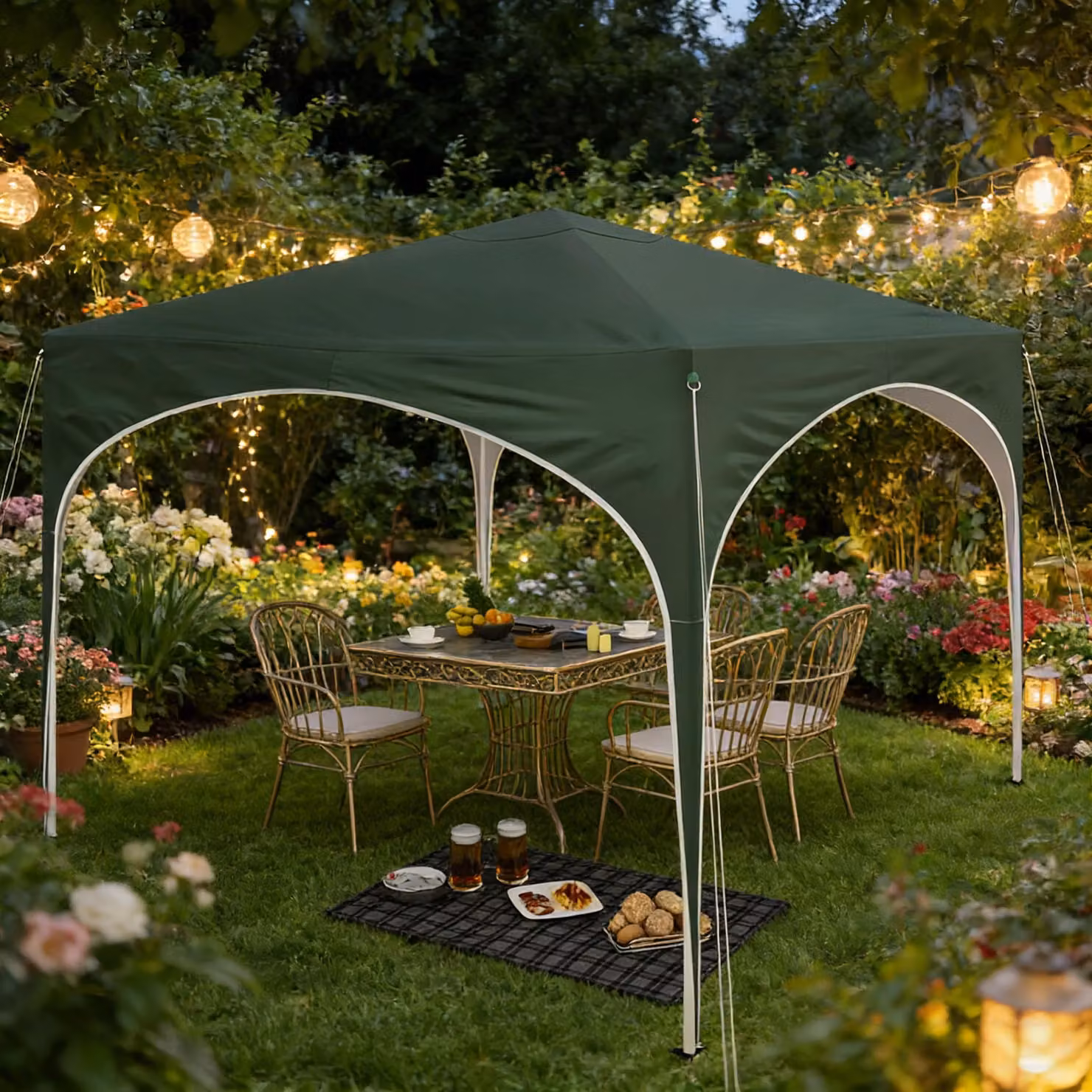 Gazebo da esterno, gazebo, copertura per cortile, veranda per feste, giardino (solo con gazebo)