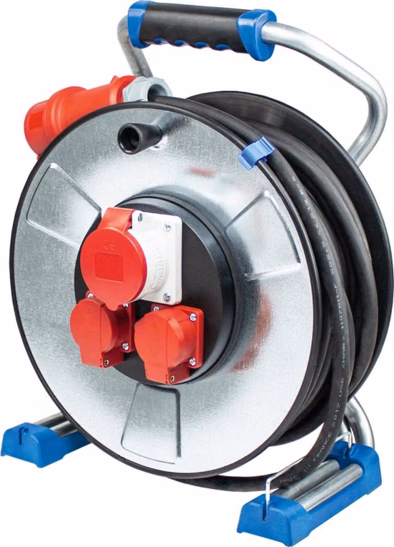 come Schwabe 23999 Avvolgicavo 25,00 m nero spina CEE 16 A 5 poli (23999)