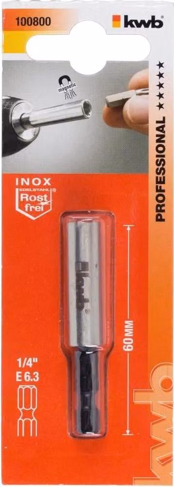 kwb 100800 supporto per punta di cacciavite Acciaio inox