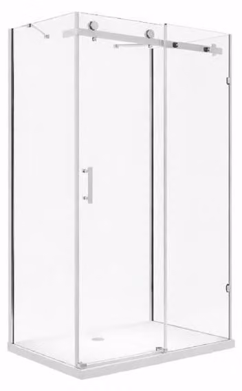 Glaswerk Westfalen - Boxdoccia a U Ida 100x75x195 cm con sistema scorrevole