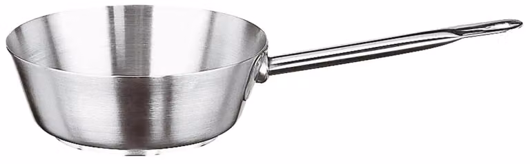 Casseruola Conica Serie 1100 in acciaio inox per induzione, diam.24cm