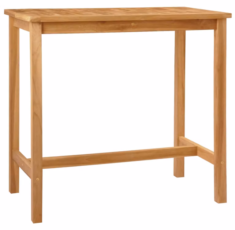 Tavolo da bar Naturale 110 x 60 x 105 cm Teak massello