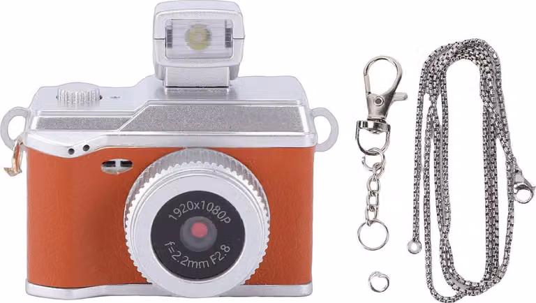 Fotocamera digitale compatta retrò 1080P Schermo a colori da 0,96 pollici Minuscolo portachiavi vintage Vlog per viaggi