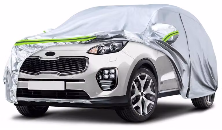 Copertura impermeabile per auto, compatibile con Kia Sportage dal 2010 al 2025, colore argento