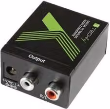 Convertitore audio SPDIF ottico a RCA IDATA SPDIF 3 nero
