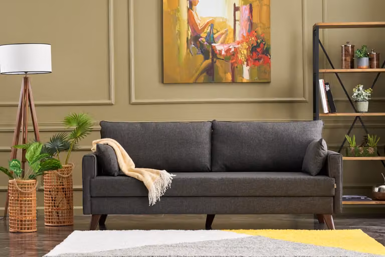 Hanah Home, Bella- BLC2575, antracite, divani letto, struttura: abete rosso e MDF