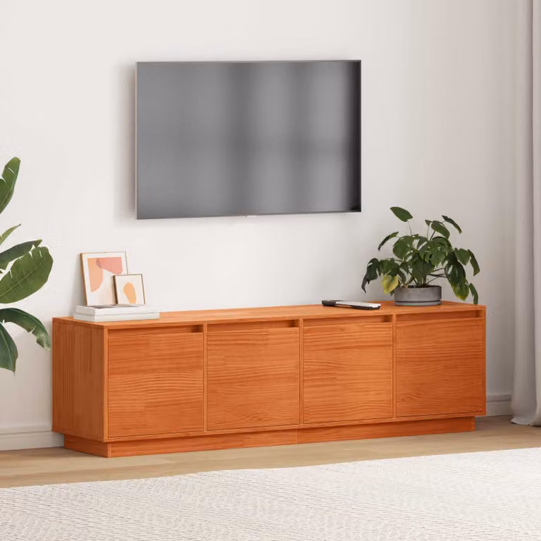 Mobile TV moderno vidaXL in legno marrone L: 156 cm, P: 37 cm, H: 45 cm
