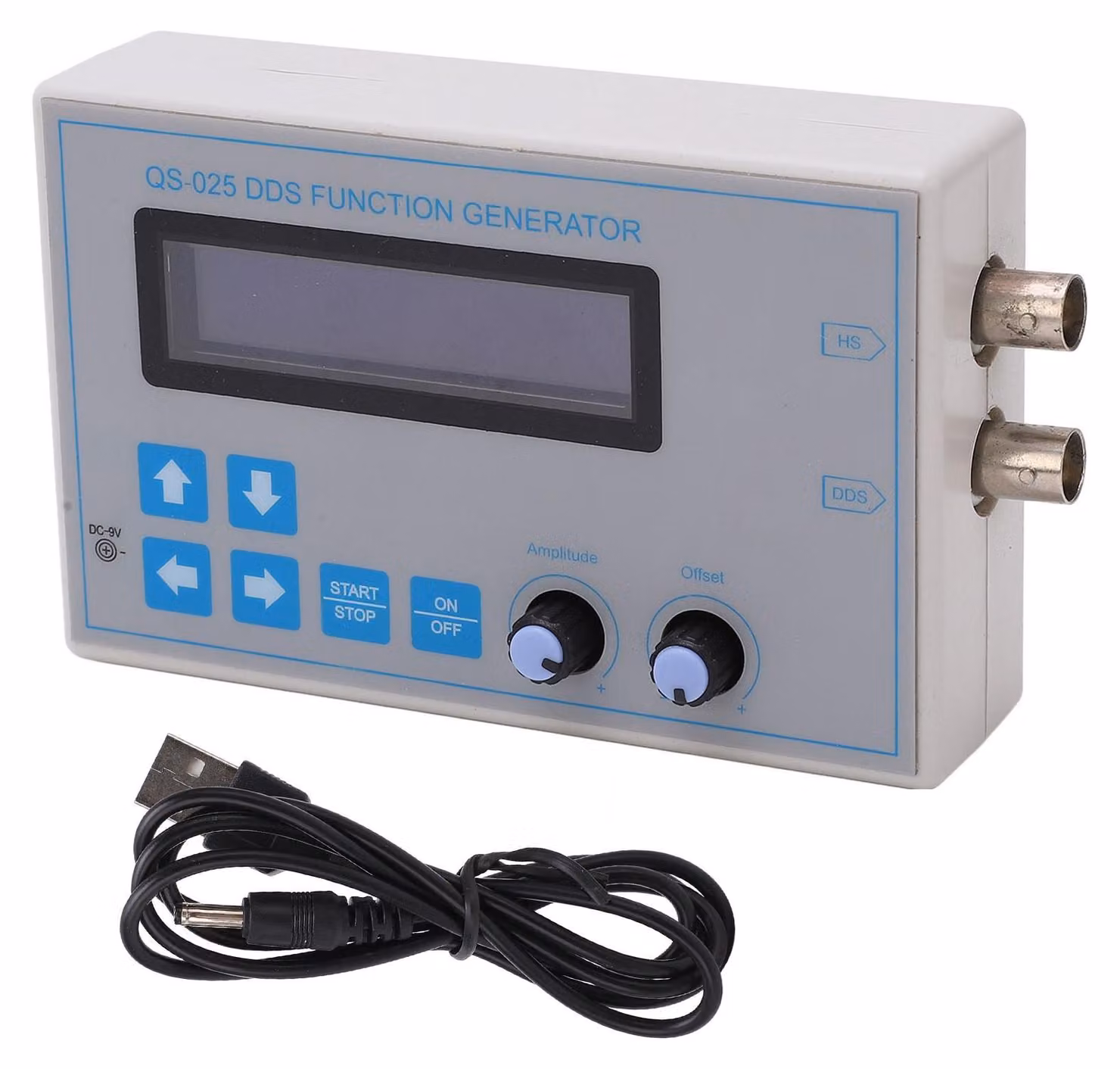 Generatore di funzioni DDS Segnale sinusoidale, quadrato, a dente di sega, triangolare 1-65534 Hz DC 9 V
