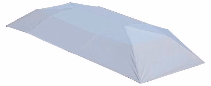 Tenda parasole per auto, impermeabile, protezione per esterni, realizzata in tessuto argentato, dimensioni 5,0 x 2,3 metri