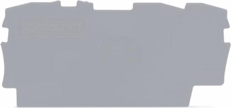 Piastra terminale e intermedia Wago, spessore 0,8 mm, grigia, 1 pz.