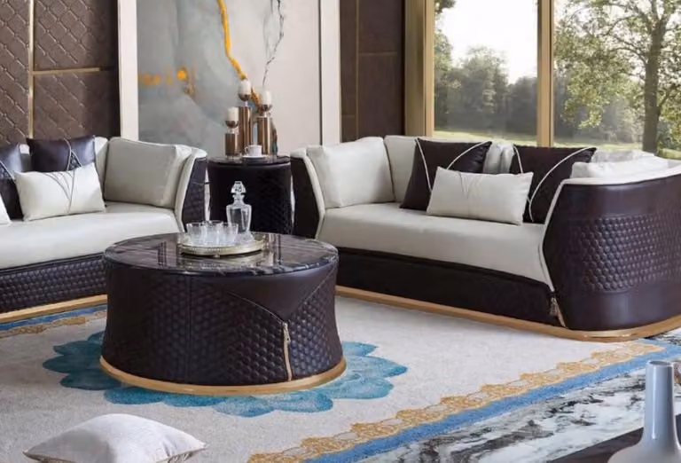Designer Couchtisch Beistelltisch Sofa Wohnzimmer Tisch Möbel Rund Tische