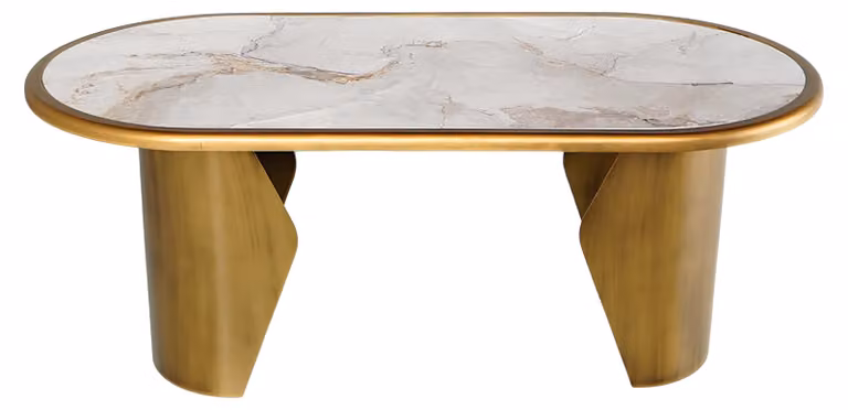 Tavolo da pranzo arrotondato Tavolo da cucina moderno Elegante struttura in legno Mobili